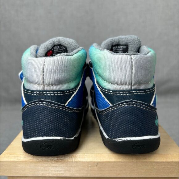 See Kai Run Atlas Dark Blue Snow Boot Rain Boot Waterproof Insulated Kids 8 - Picture 5 of 11